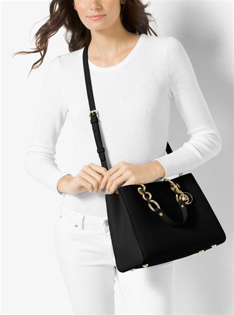 michael kors cynthia medium|Cynthia Saffiano Leather Satchel .